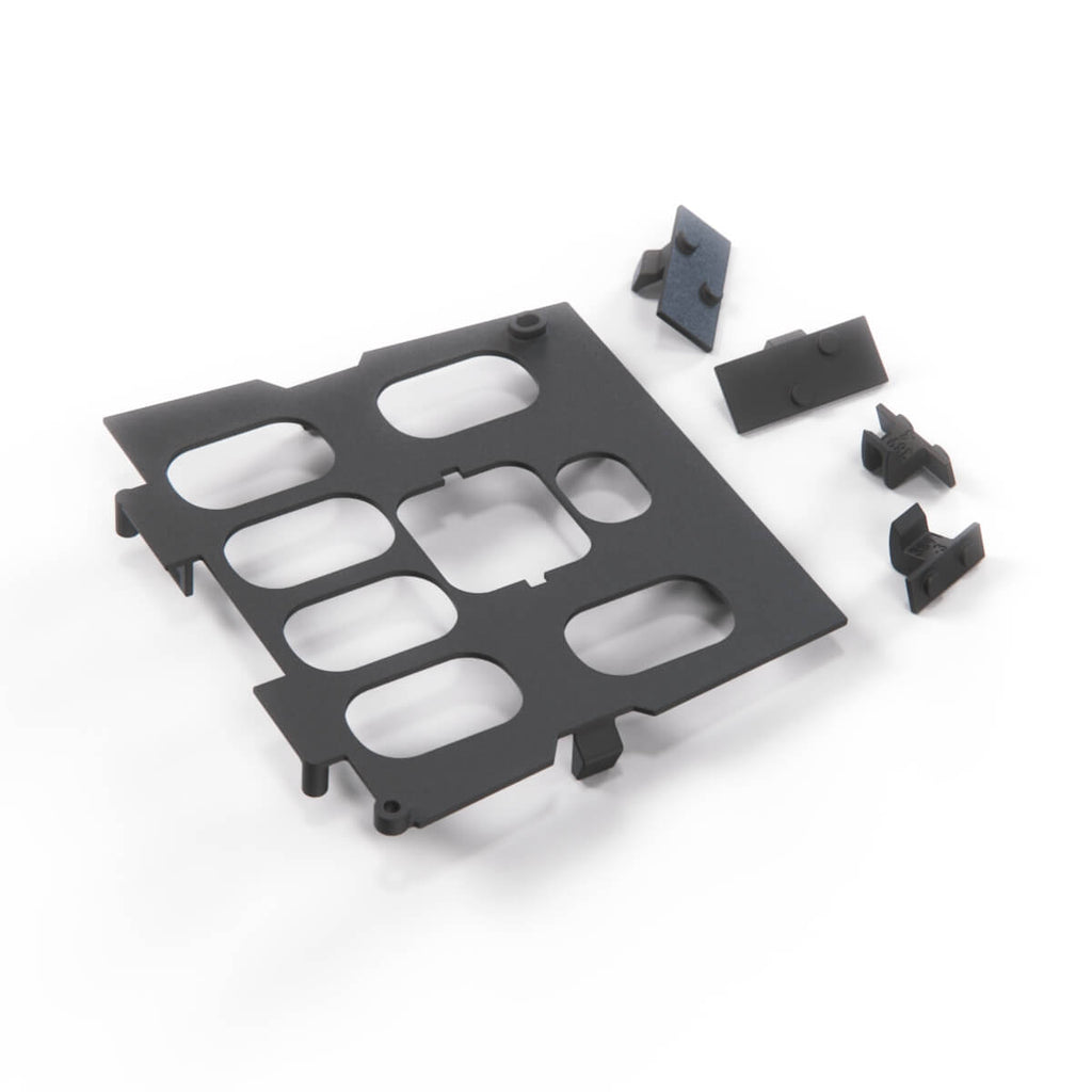 Mercedes-Benz W163 ML Shifter Wood Trim Bezel Switch Mounting Brackets Black 16758924 Delphi — view 2