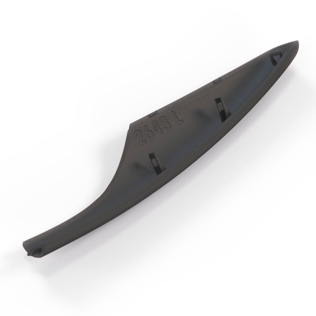 Mercedes-Benz W163 Rear Roof Rail Cover Left or Right Black (A1638490503 / A1638490603) — view 3