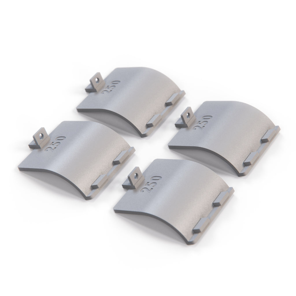 Mercedes-Benz W201 AMG Gen 2 Side Skirt Jacking Point Cover Cap Set of 4 Primed HWA2016980130 — view 2