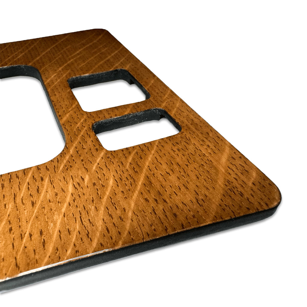 Mercedes-Benz W201 Control Panel Cover All Versions Zebrano Wood (A2016830200) — view 2