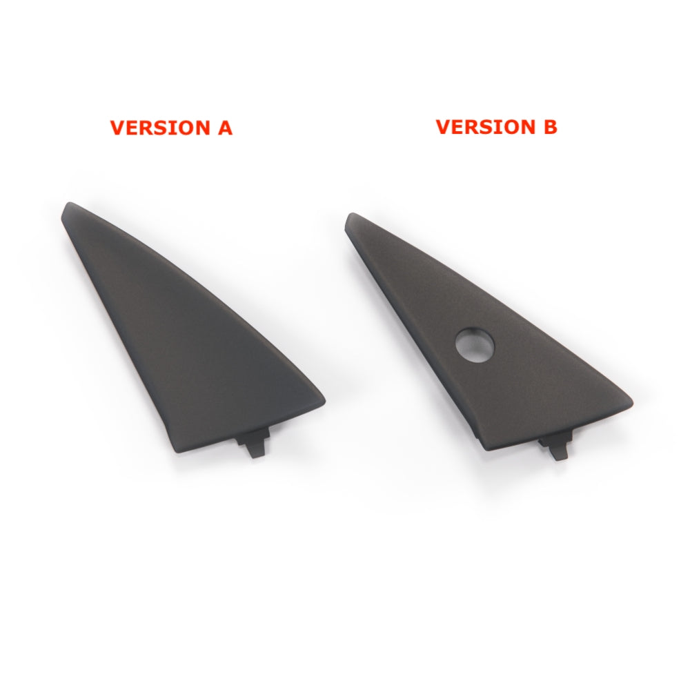 Mercedes-Benz W201 Door Side Mirror Triangle Cover 2 Versions Left or Right Black (A2017250511 / A2017250611 / A2017250711 / A2017250811)