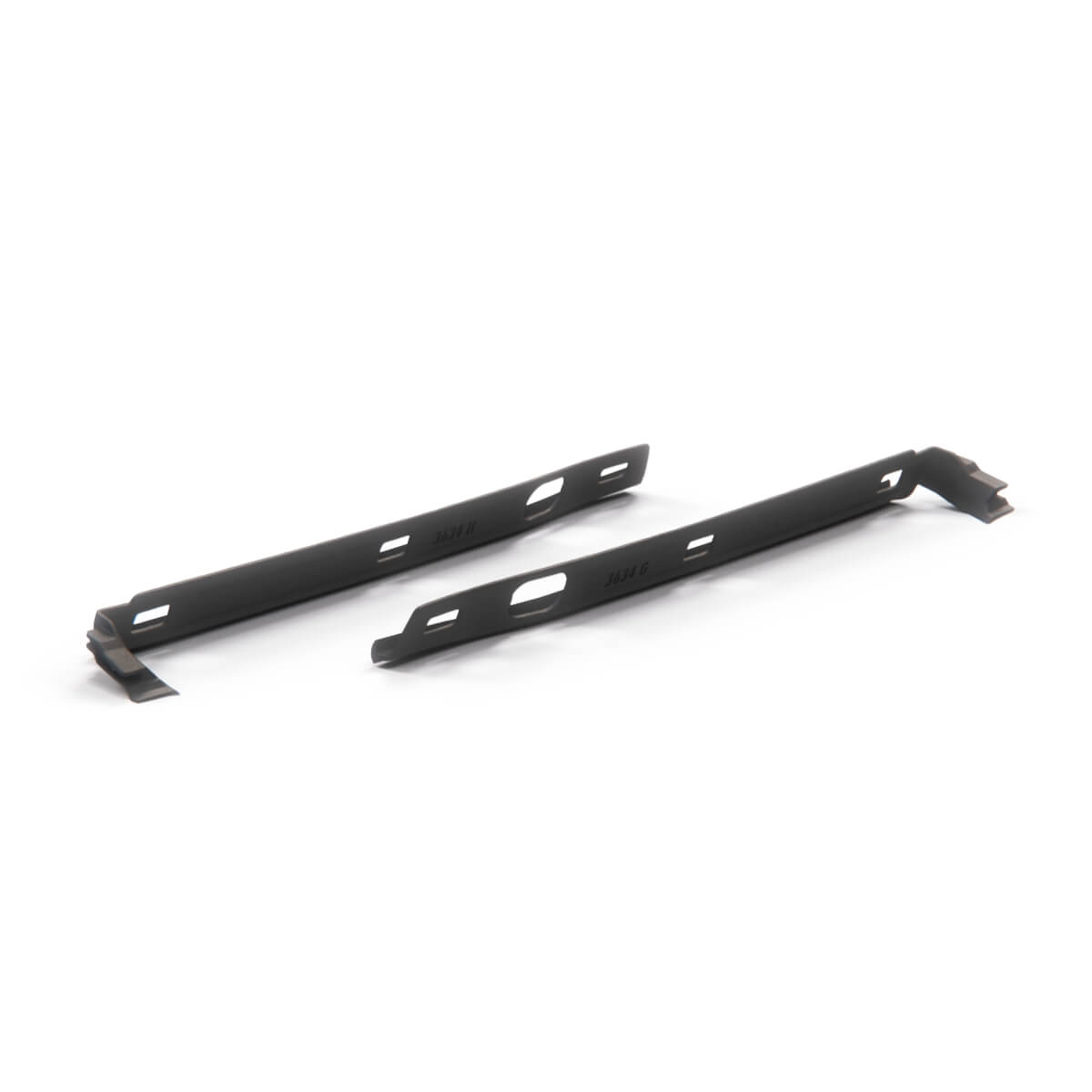 Mercedes-Benz W208 Front Threshold Seal Rubber Gasket Fender Threshold Set of 2 Black (A2086984330 A2086984430)