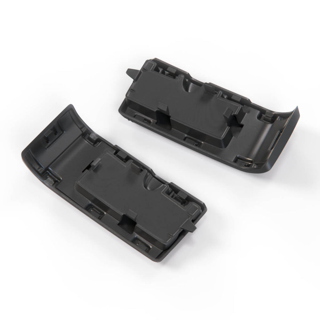 Mercedes-Benz W463 Front Bumper Cover Cap Trim Set of 4 Glos Black (A4638805502 A4638803302 / A46368805602 A4638803402) — view 3