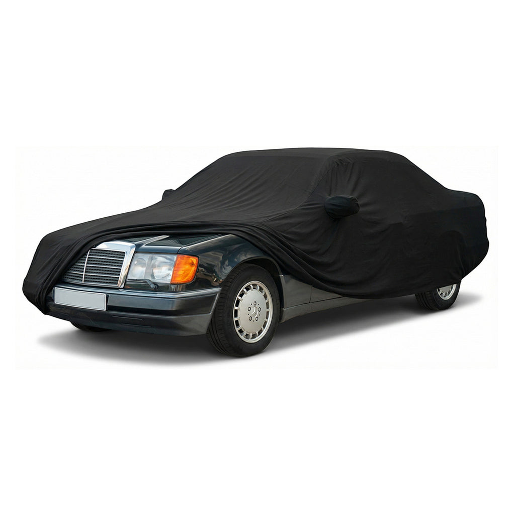 Mercedes-Benz C124 Coupe Ultra Soft Elastic Protective Indoor Car Cover Black — view 2