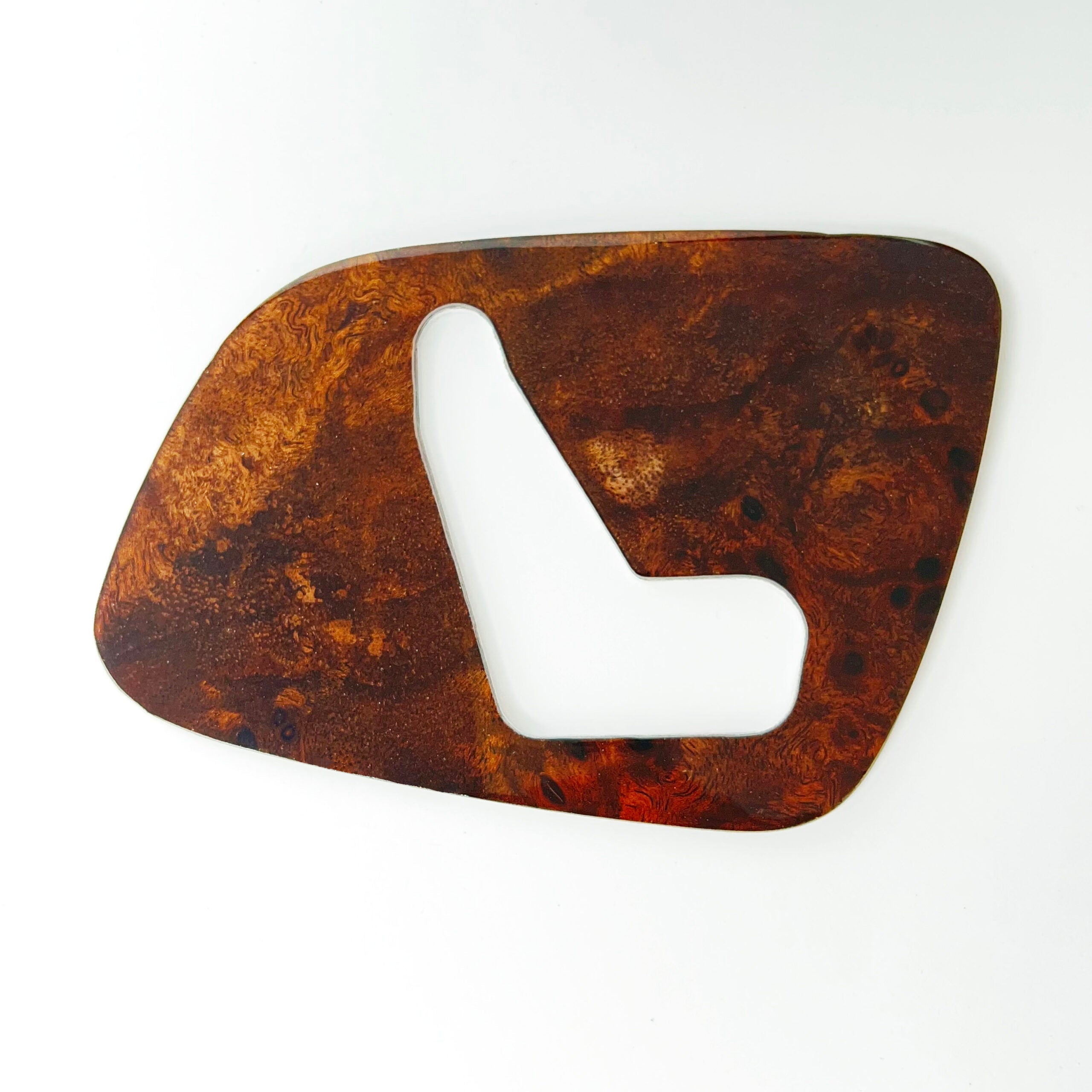Mercedes CLK W208 Seat Switch Panel Trim Left Or Right Wood / Zebrano A2087200348 / A2087200448