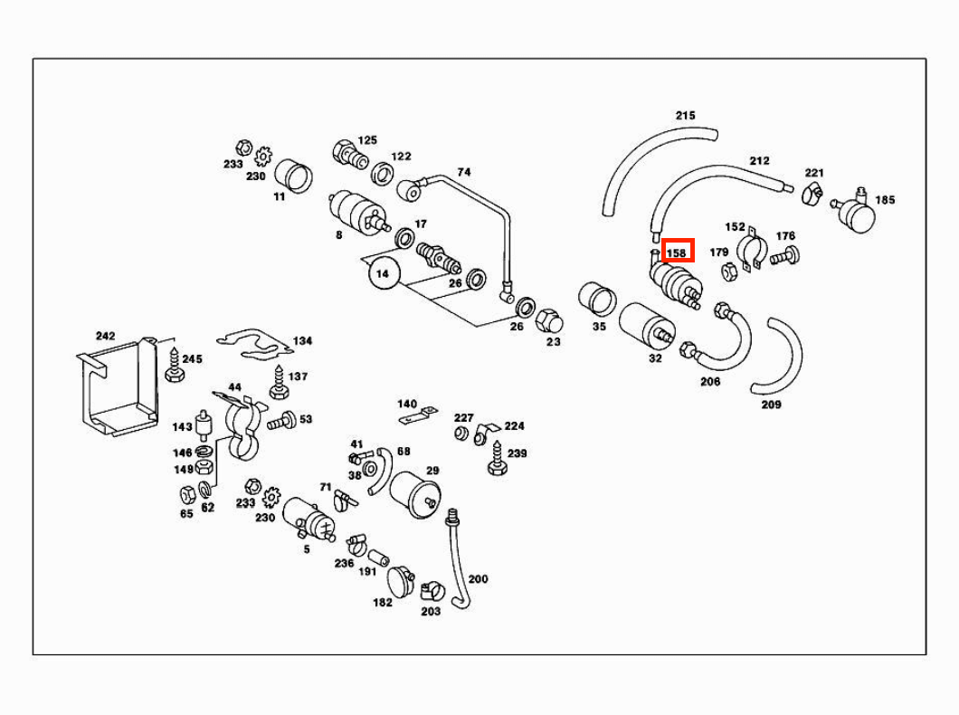 Mercedes-Benz Ferrari Fuel Pressure Accumulator with Two M14x1.5 Threads 113978 — view 6