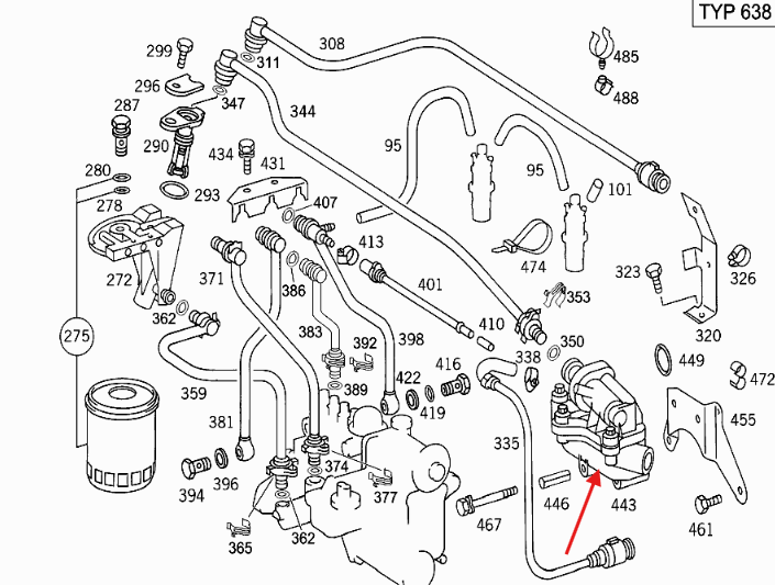 Mercedes-Benz Heat Exchanger Housing Black (6010700626 / A6010700079) — view 5
