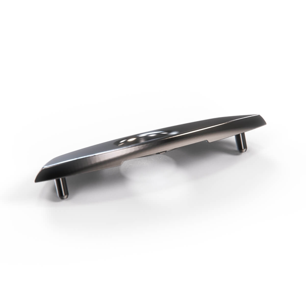 Mercedes-Benz R107 Metal Chrome Rosette Softtop Hardtop Cover (A1077580141) — view 3