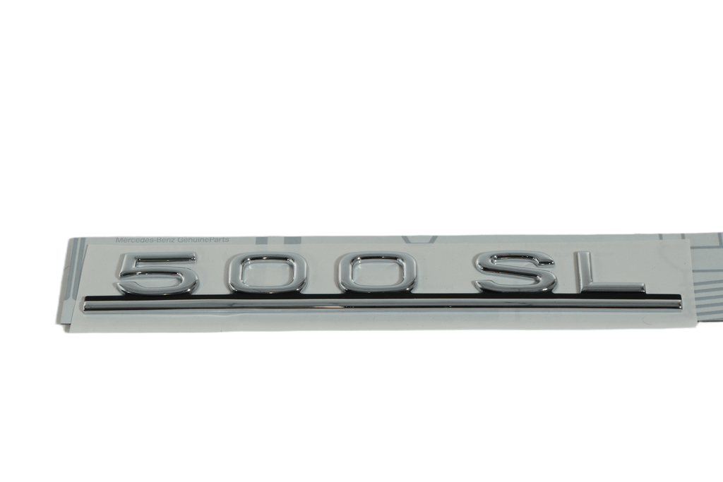 Mercedes-Benz R107 Emblem 500SL Chrome (A1078171515) — view 3