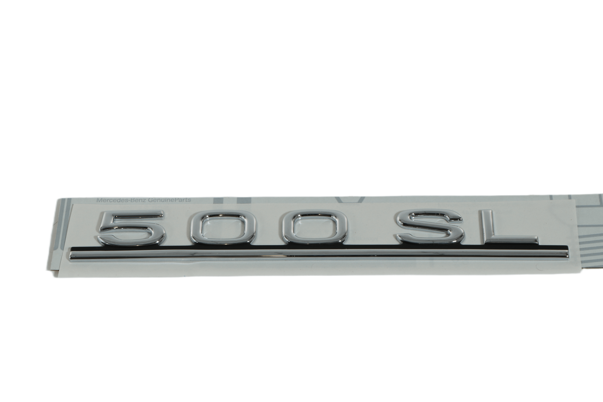 Mercedes-Benz R107 Emblem 500SL Chrome (A1078171515) — view 3