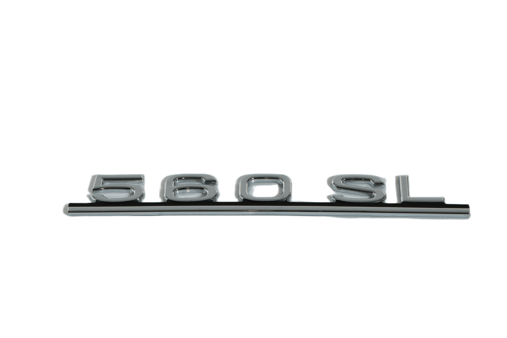 Mercedes-Benz R107 Emblem 560SL Chrome (A1078171415) — view 3