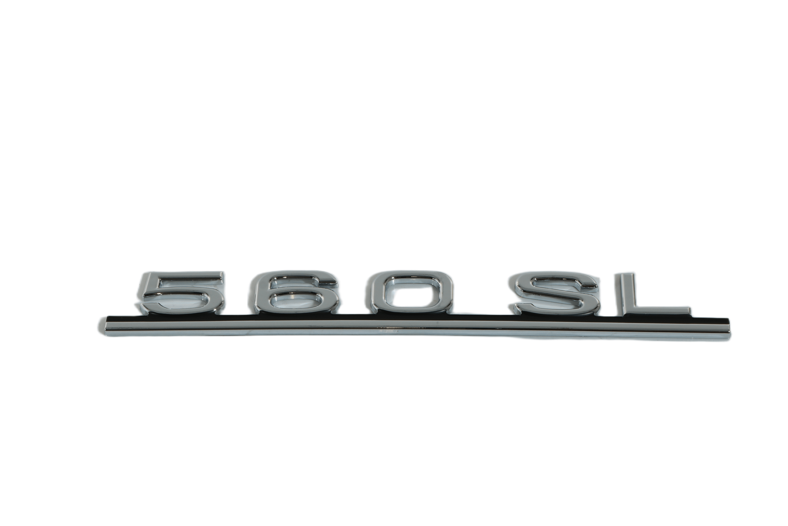 Mercedes-Benz R107 Emblem 560SL Chrome (A1078171415) — view 3