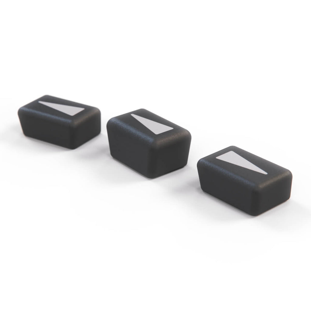 Mercedes-Benz R107 Vent Lever Knobs Set of 3 Climate Slider (A1168330440)