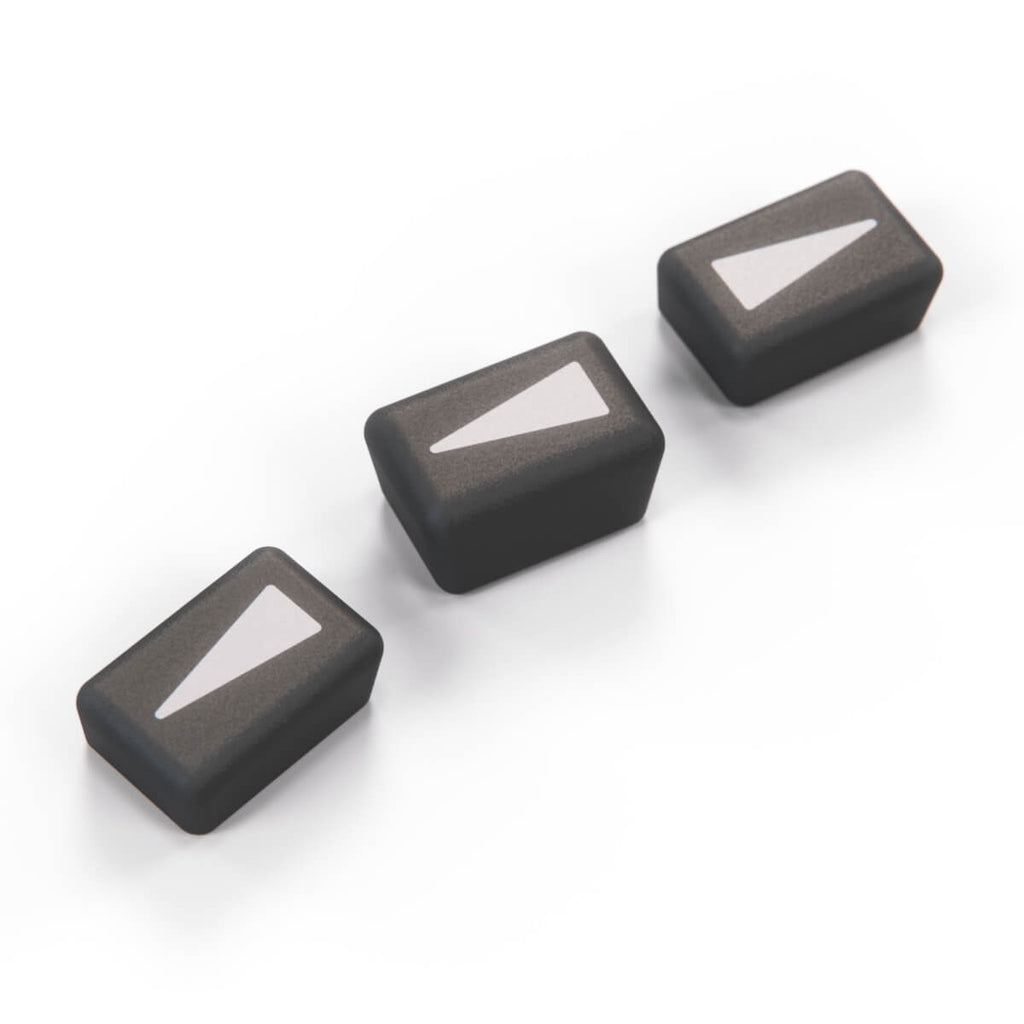 Mercedes-Benz R107 Vent Lever Knobs Set of 3 Climate Slider (A1168330440) — view 3