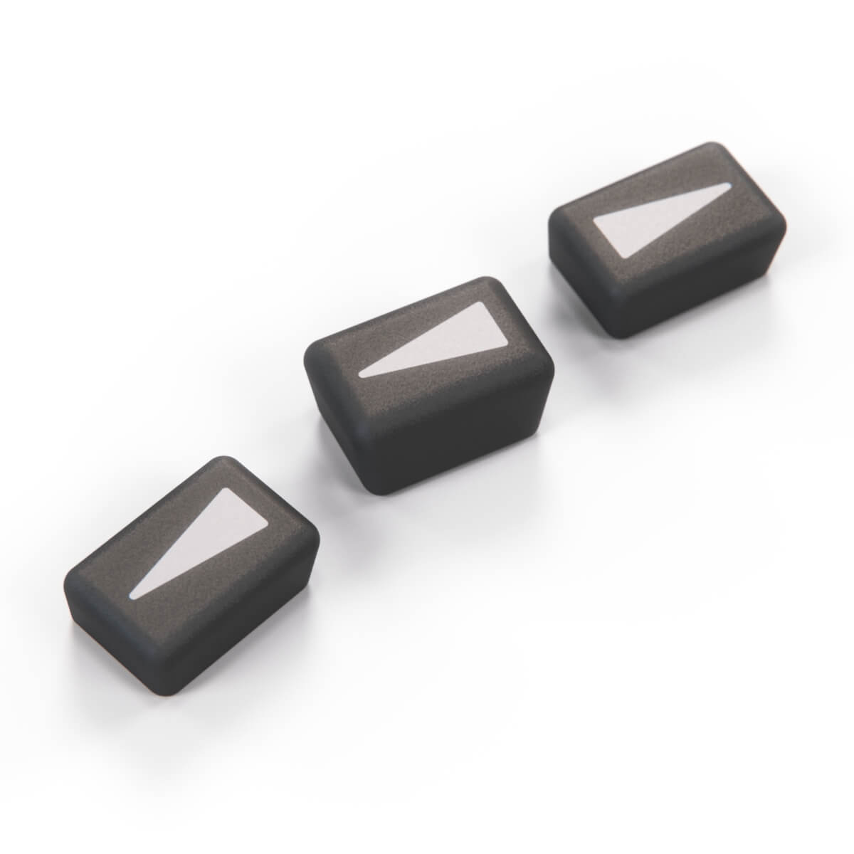 Mercedes-Benz R107 Vent Lever Knobs Set of 3 Climate Slider (A1168330440) — view 3