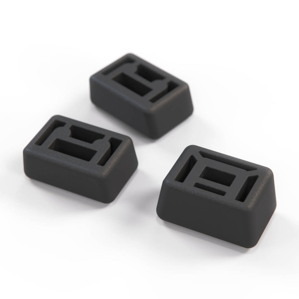Mercedes-Benz R107 Vent Lever Knobs Set of 3 Climate Slider (A1168330440) — view 4