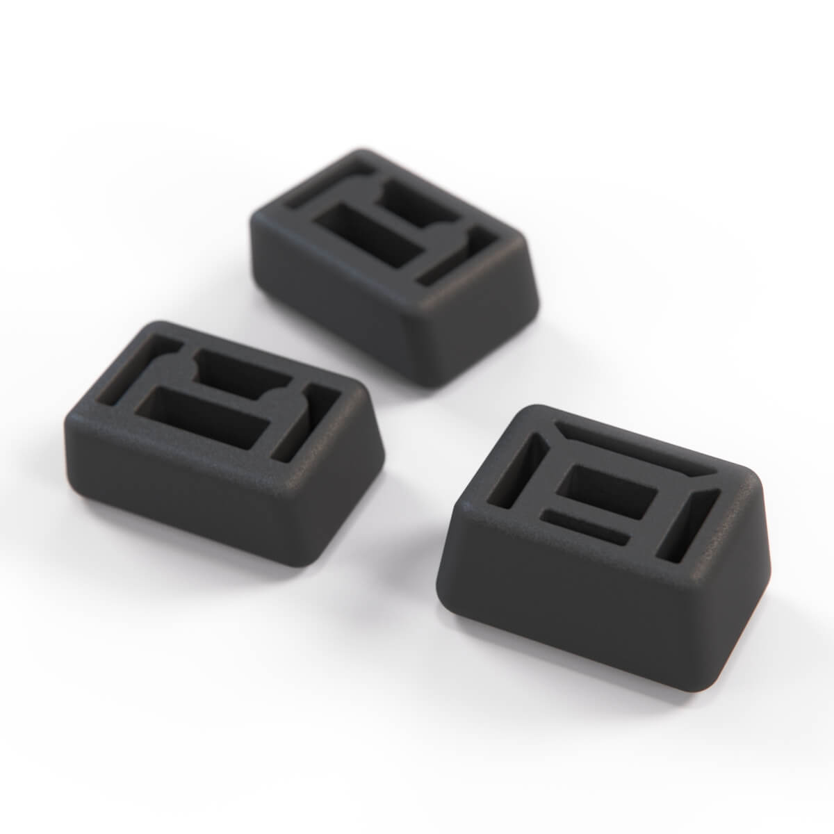 Mercedes-Benz R107 Vent Lever Knobs Set of 3 Climate Slider (A1168330440) — view 4