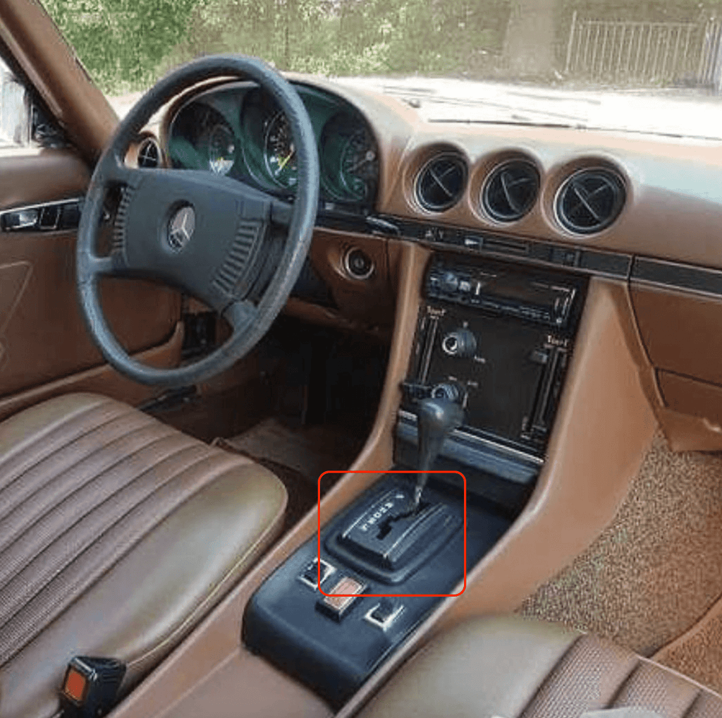 Mercedes-Benz R107 W109 W114 Automatic Shifter Gate Box (A0002600972) — view 5