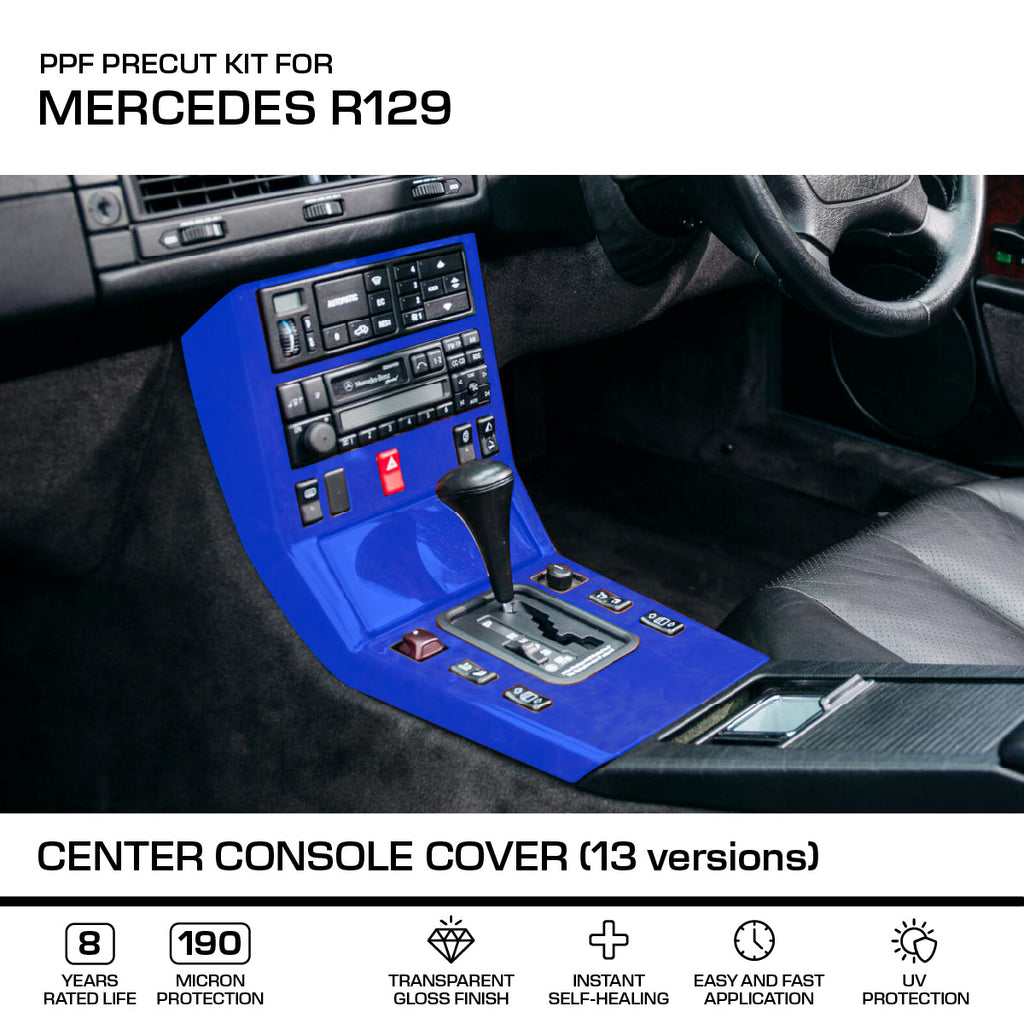 Mercedes-Benz R129 Center Console 13 Versions PPF Paint Protection Film Precut