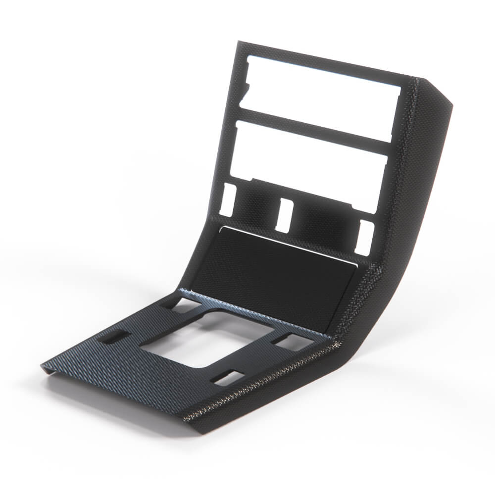 Mercedes-Benz R129 Center Console Trim Bezel Carbon 13 Versions (A1296801739) — view 2