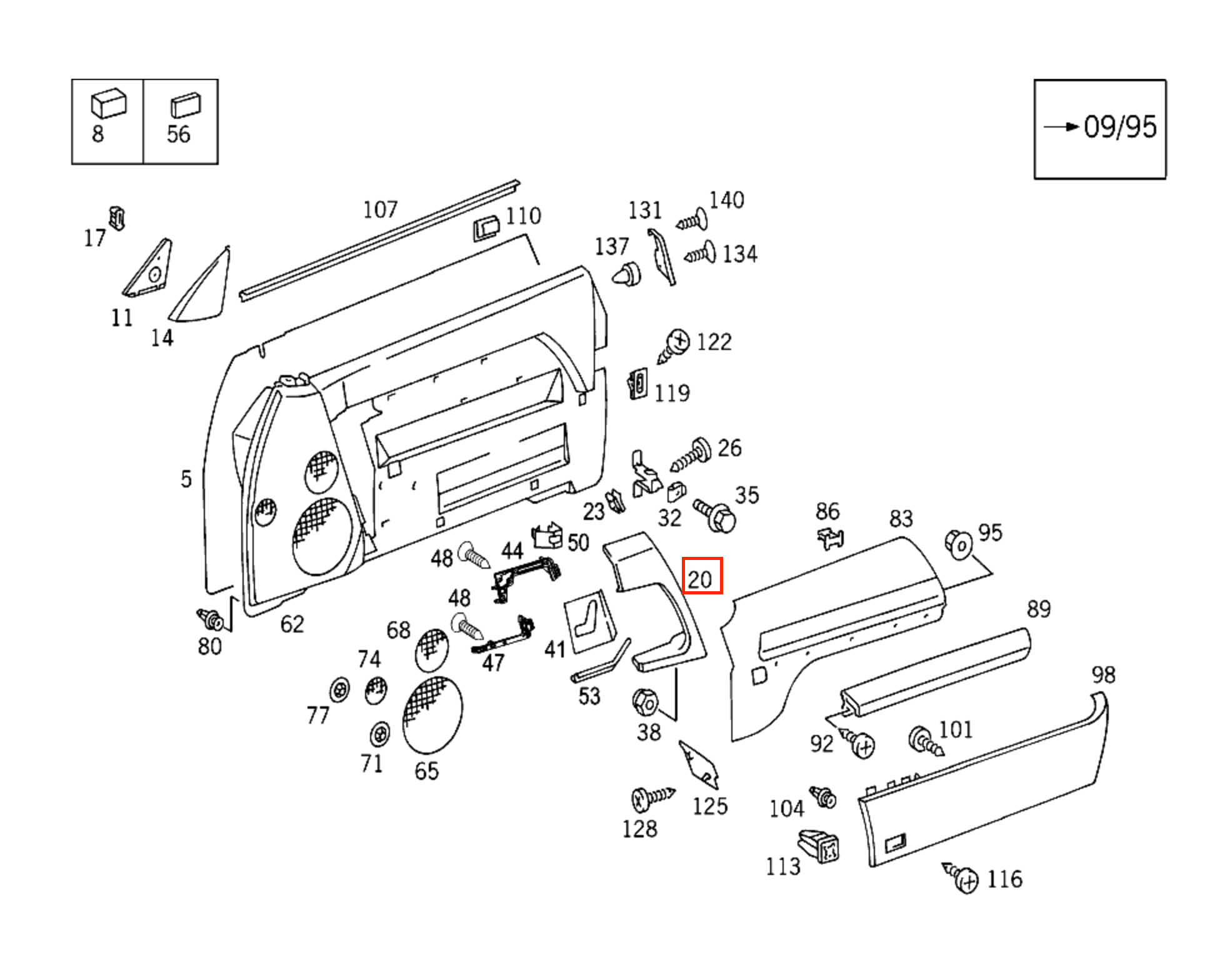 Mercedes-Benz R129 Pre Lift Custom Interior Door Handle Wood Light Dark Walnut Left or — view 3