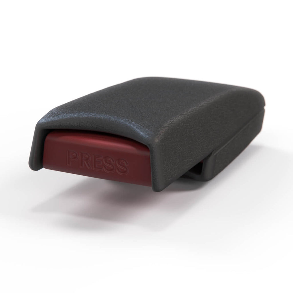Mercedes-Benz R129 Seatbelt Bucket Housing Cover Black (A1298600969 / A1298601269) — view 3