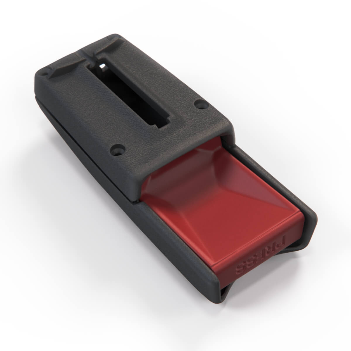 Mercedes-Benz R129 Seatbelt Bucket Housing Cover Black (A1298600969 / A1298601269) — view 2