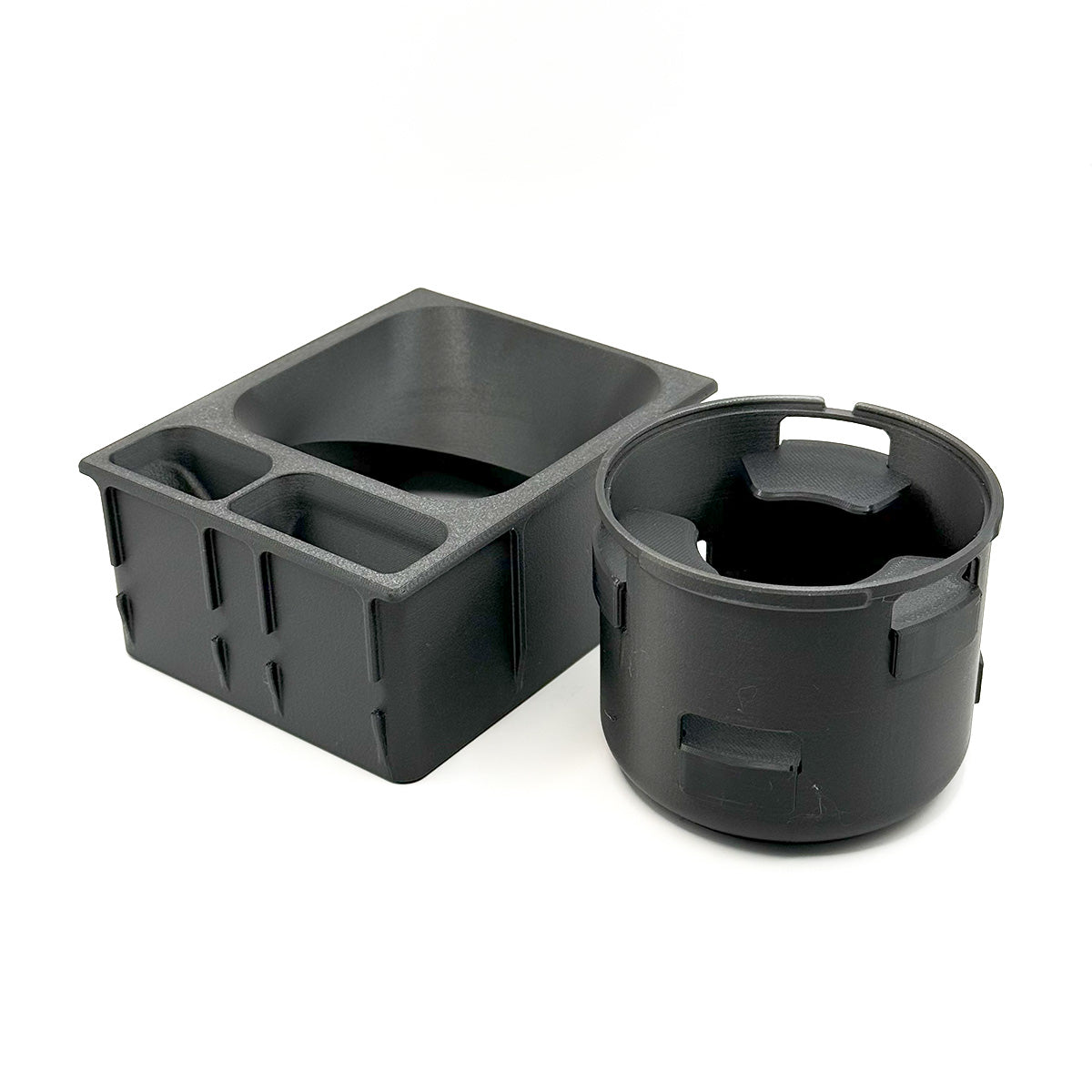 Mercedes-Benz R129 SL Custom Cup Holder with Containers Replacement for Center Console — view 7