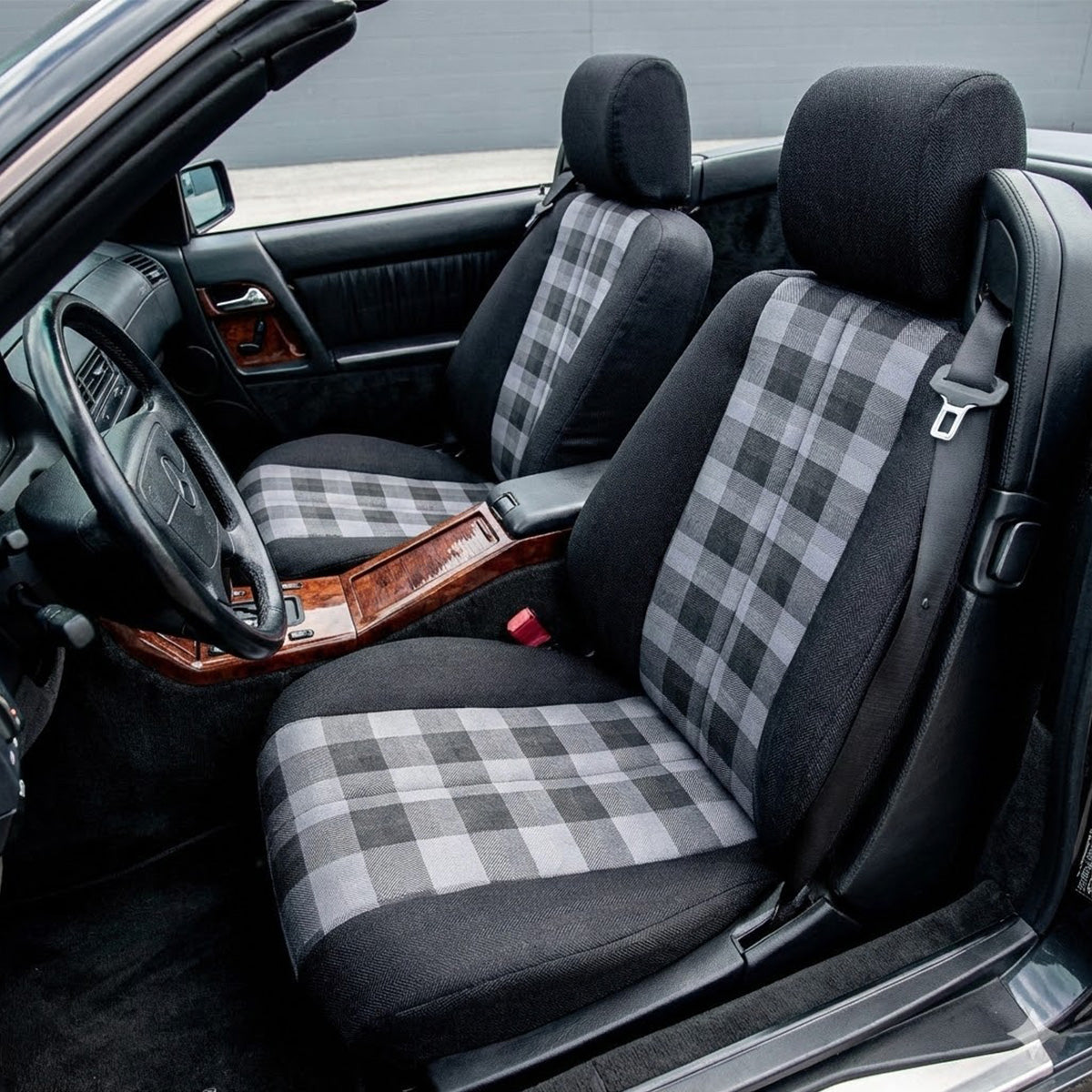 Mercedes-Benz R129 SL Pre-facelift Textile Checkered Seat Covers