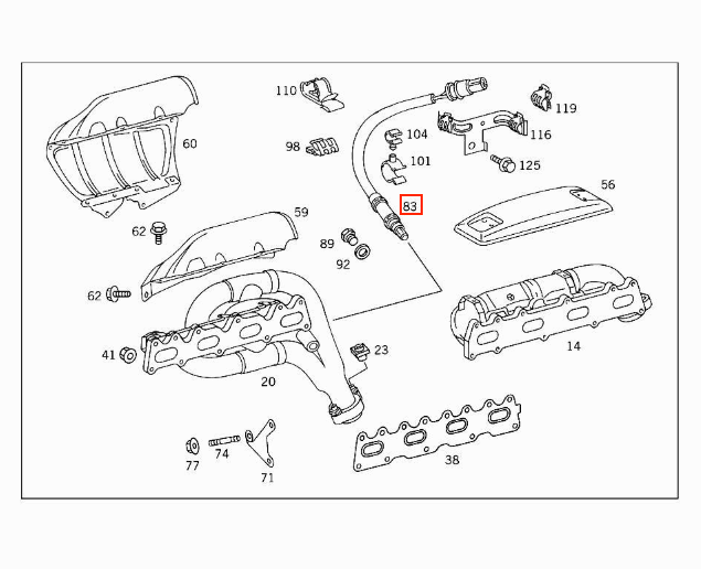 Mercedes-Benz R170 W124 W202 SLK Lambda Probe (A0005409517 / A0015400417) — view 4