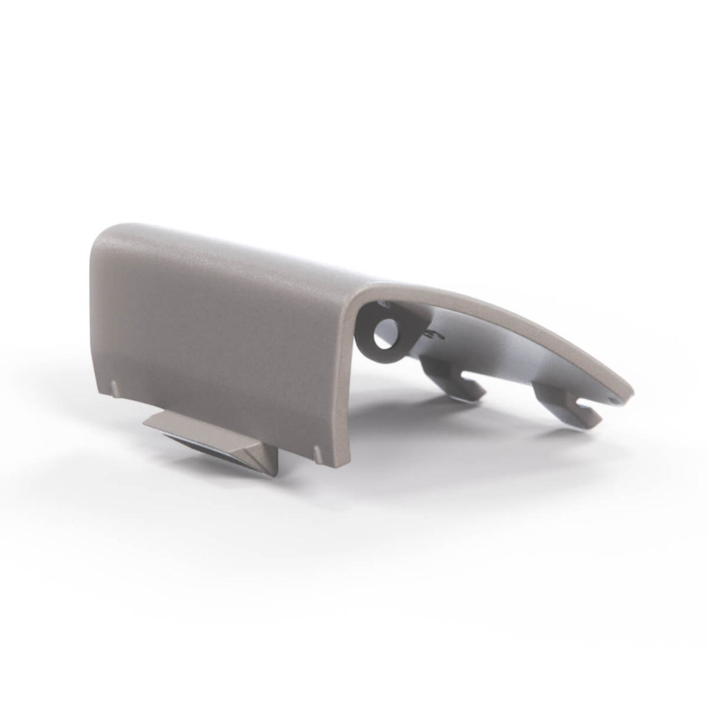 Mercedes-Benz R230 Front Tow Hook Cover Cap Primed (A2308851722 / A2308851822) — view 2