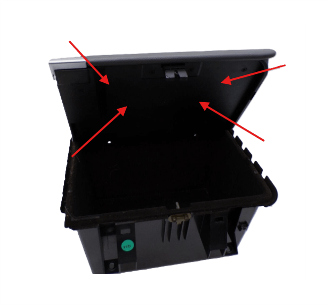 Mercedes-Benz R230 Rear Storage Compartment Lid Cover Black Left or Right — view 4
