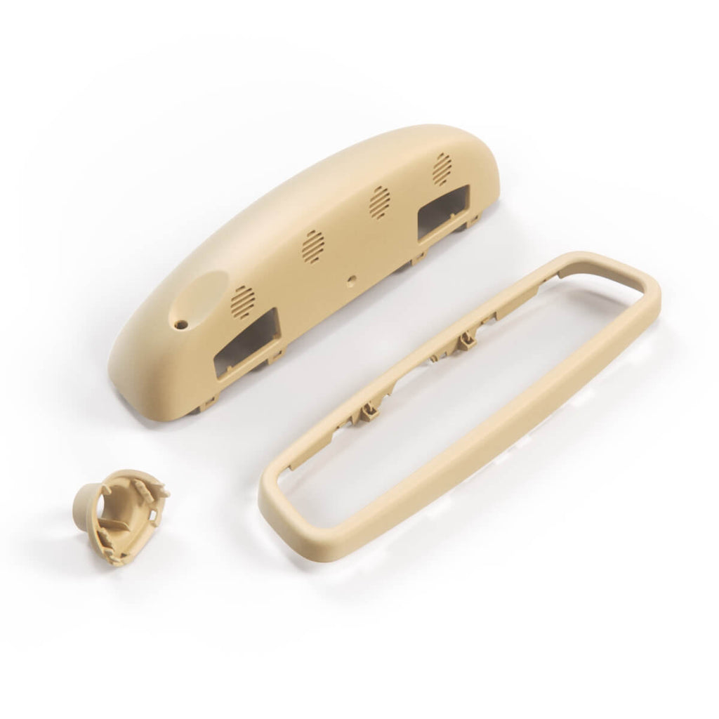 Mercedes-Benz R230 W215 W220 Rear View Mirror Cover – Complete Kieselbeige Lenkradfarbe — Kieselbeige Lenkradfarbe (Stone)