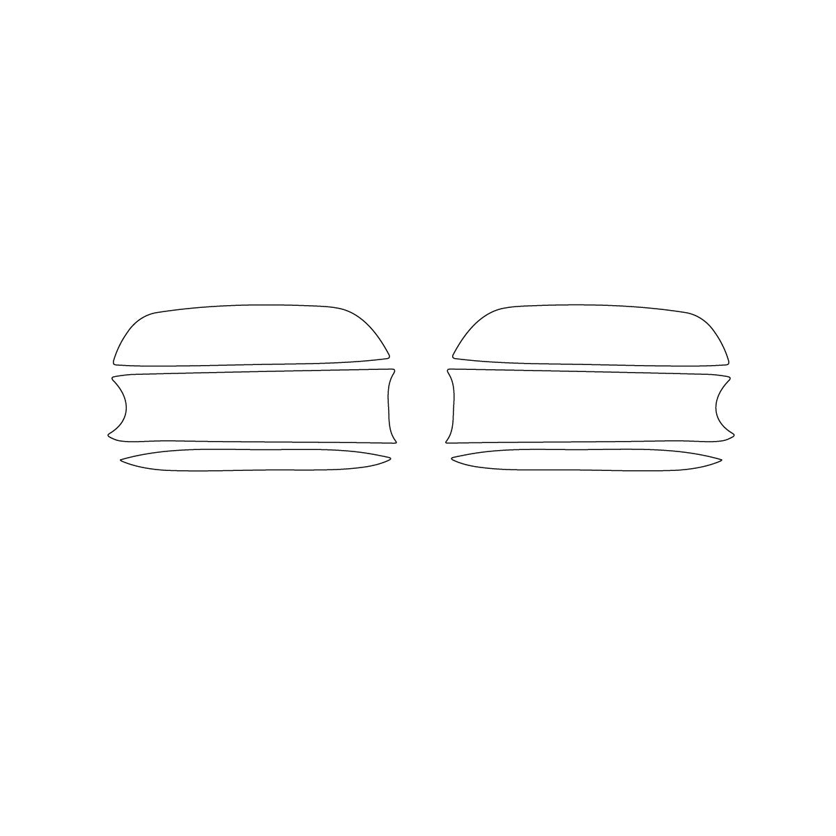 Mercedes-Benz R107 SL Door Handle Cup – PPF Paint Protection Film Precut – Anti-scratch — view 4