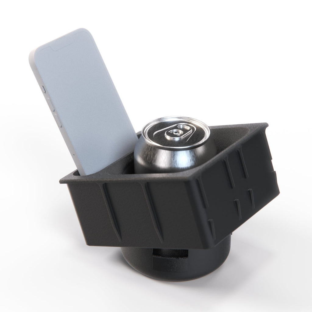 Mercedes R129 SL Custom Cup Holder & Mobile Phone Holder - Center Console Replacement — view 7