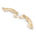 Mercedes-Benz R230 SL Headliner Trim Set of 2 Kieselbeige Lenkradfarbe (A2306901625)