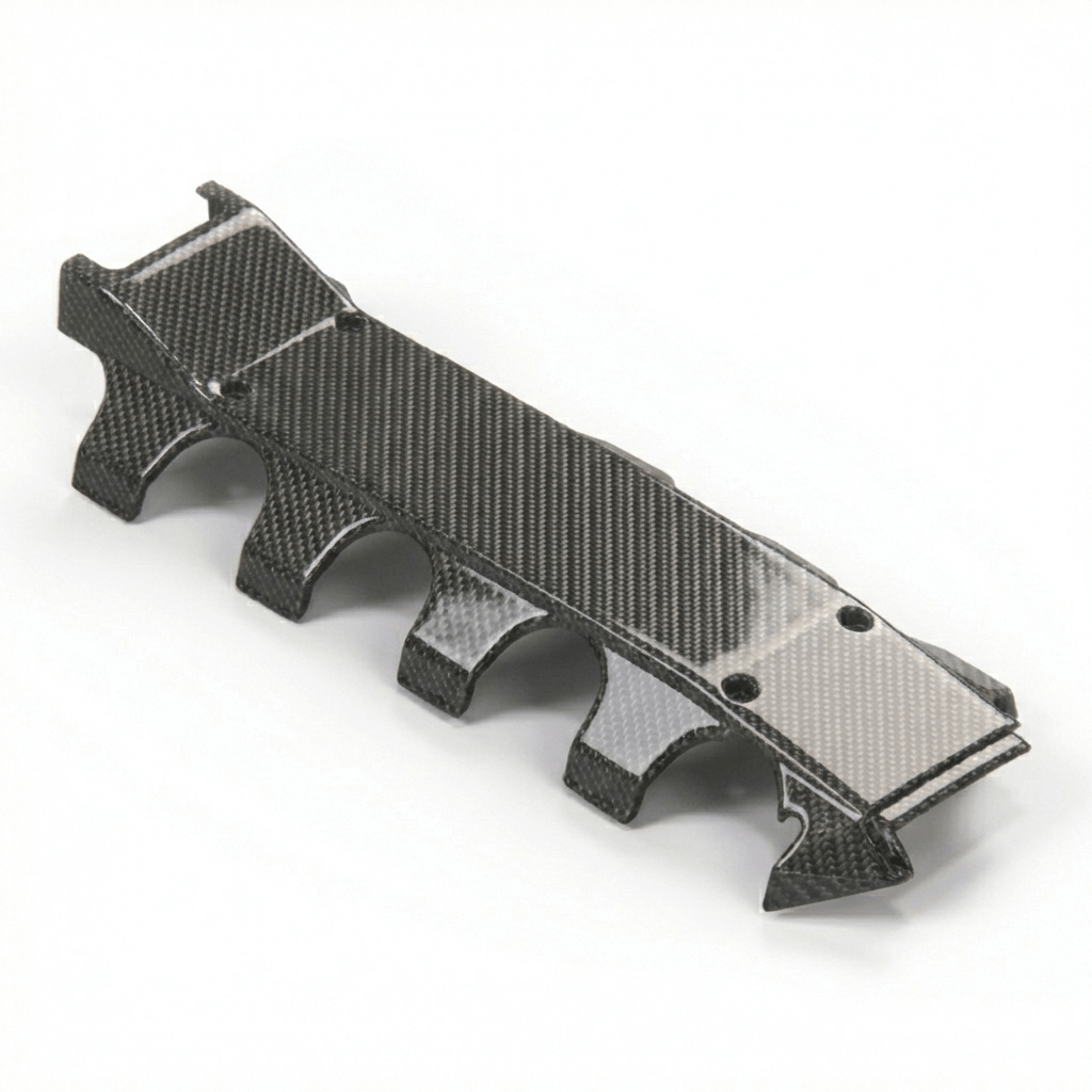 Mercedes-Benz R129 W140 C140 SL600 Cl Brabus AMG Engine Ignition Wire Cover Carbon — view 2