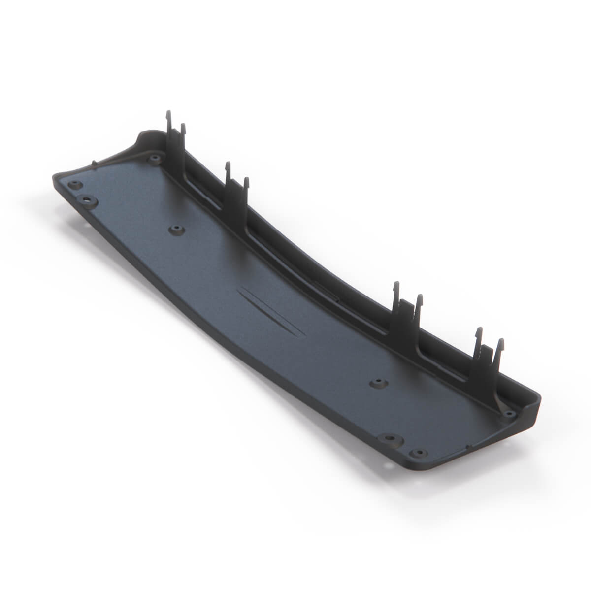 Mercedes-Benz R170 SLK License Plate Molding Trim Black (A1708850081) — view 4