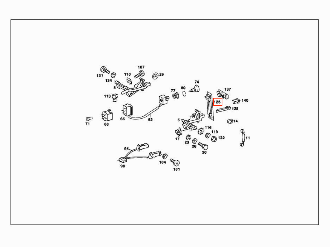 Mercedes-Benz W107 Heater Controls Cover Set of 2 (A1078350521 / A1078350621) — view 6
