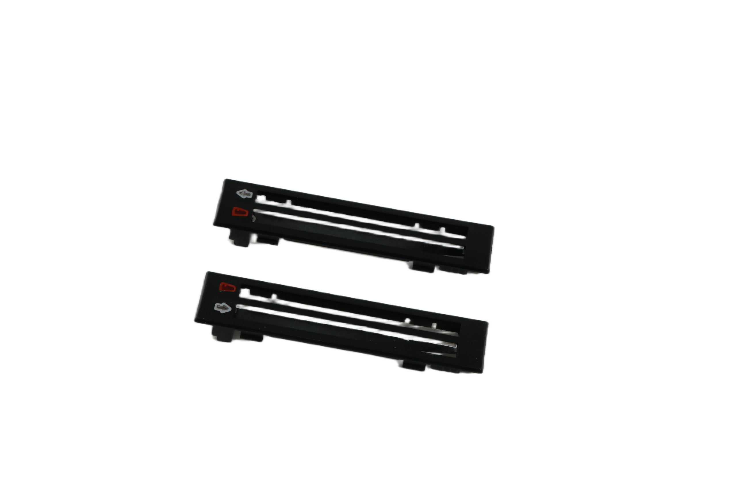 Mercedes-Benz W107 Heater Controls Cover Set of 2 (A1078350521 / A1078350621)