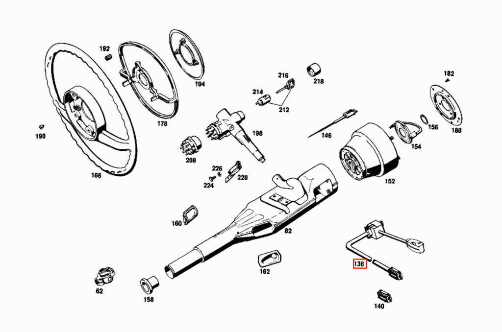 Mercedes-Benz W113 Pagoda Turn Signal Switch (A0025452924) — view 6