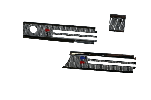 Mercedes-Benz W113 Pagode Dashboard Chrome Vent Trim Set of 3 — view 4