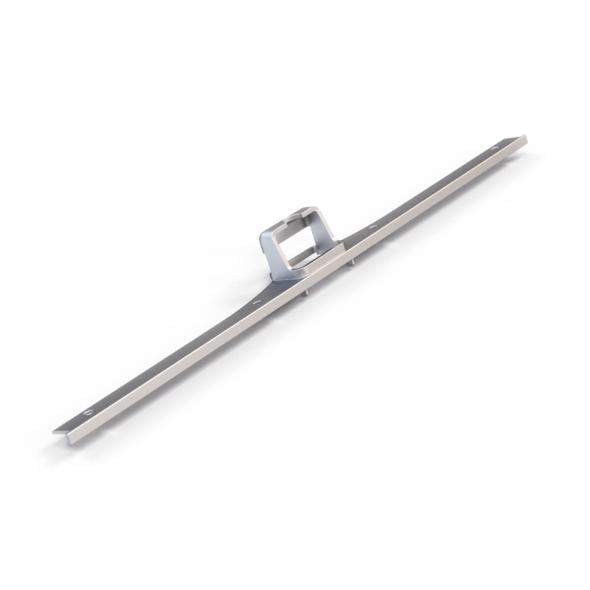 Mercedes-Benz W116 Glove Compartment Trim Panel Decorative Rod Glove Box Molding Chrome — view 3