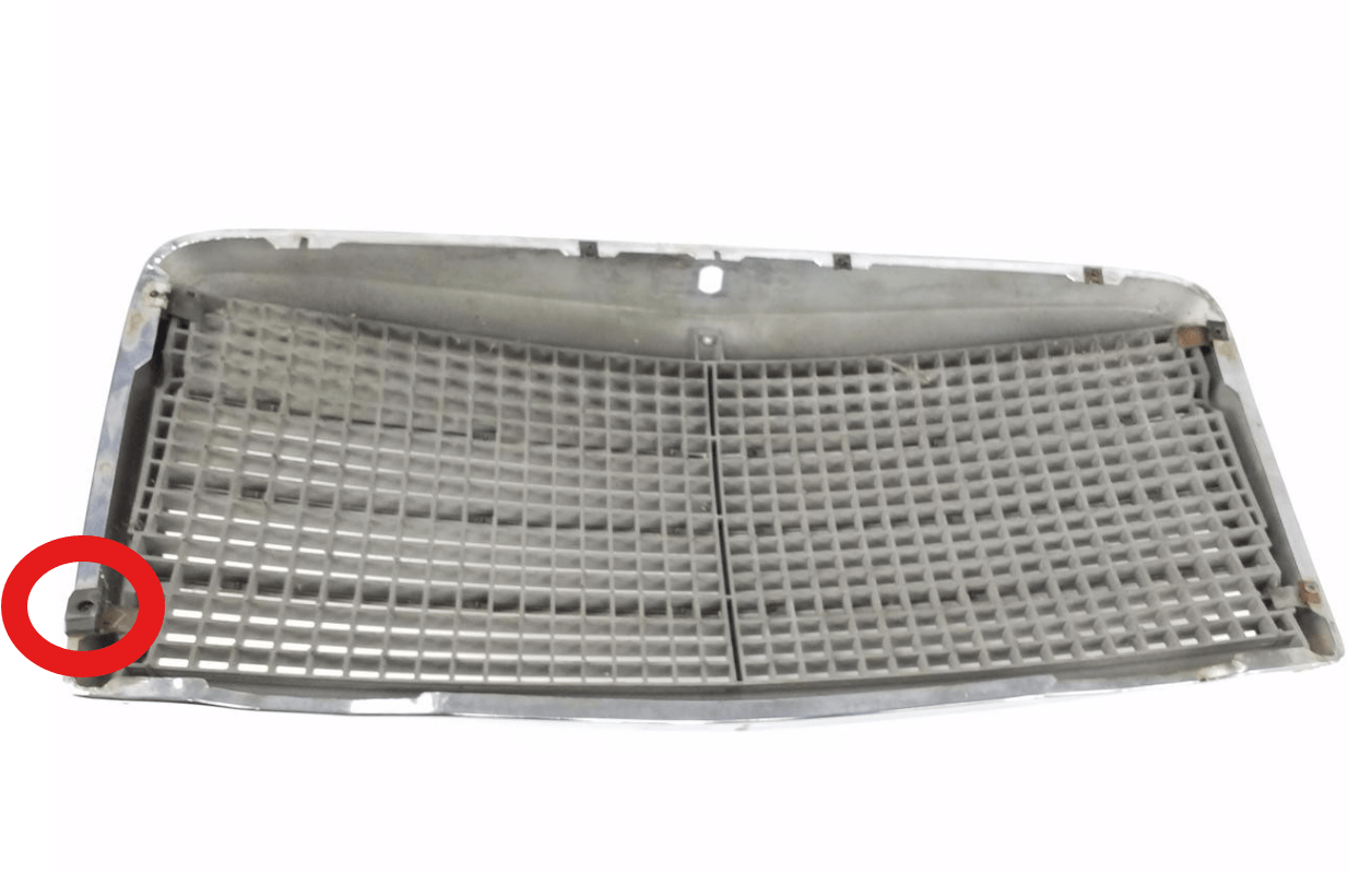 Mercedes-Benz W116 Rubber Grille Buffer Set of 2 Black (A1169870439) — view 5