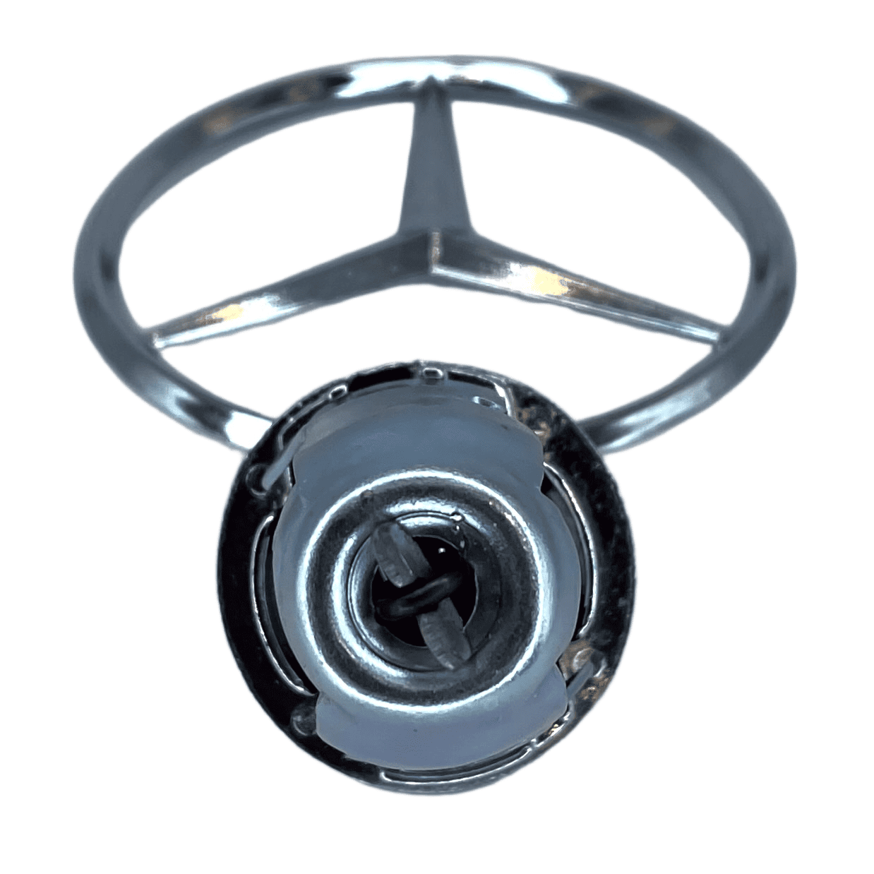 Mercedes-Benz W123 C123 W124 Bonnet Star Badge Emblem (A1248800086 / A2018800086) — view 4