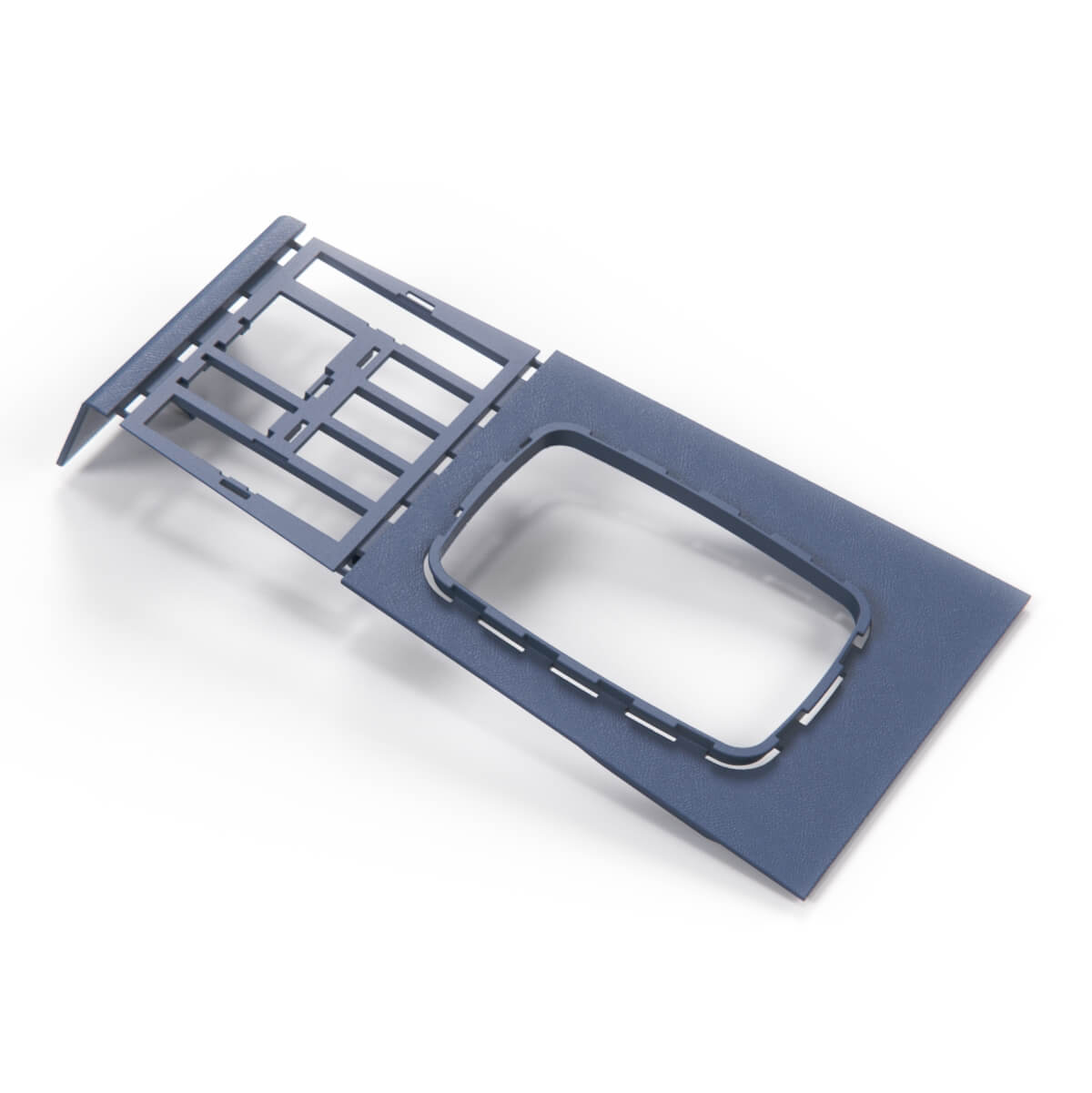 Mercedes-Benz W123 Covering Centre Console Plastic Blau (A1236830122)