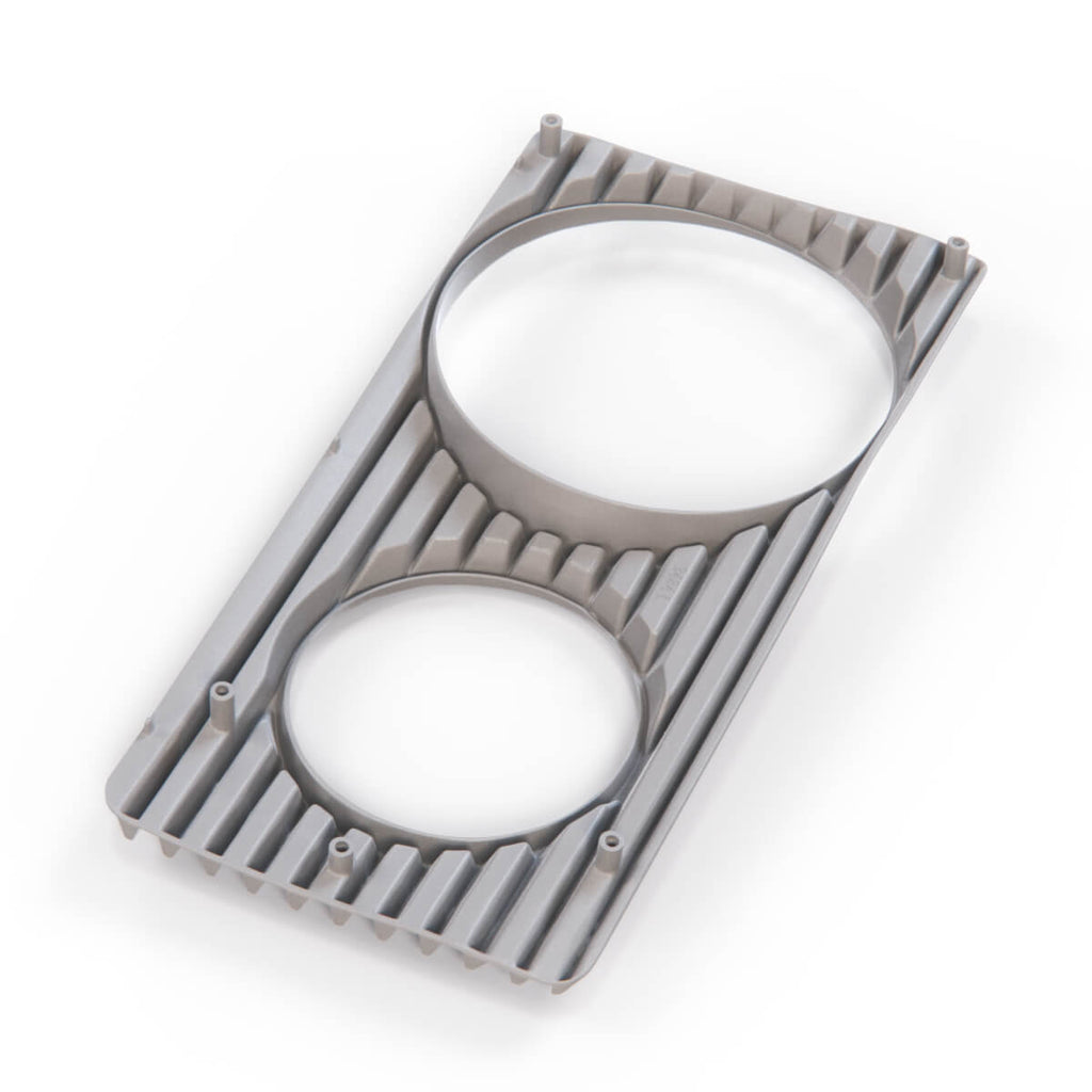 Mercedes-Benz W123 Headlight Lens Hella Gray Left or Right (A1238260103 / A1238260203) — view 3