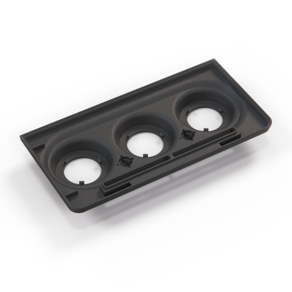 Mercedes-Benz W123 Heating and Ventilation Center Console Cover Bracket Black