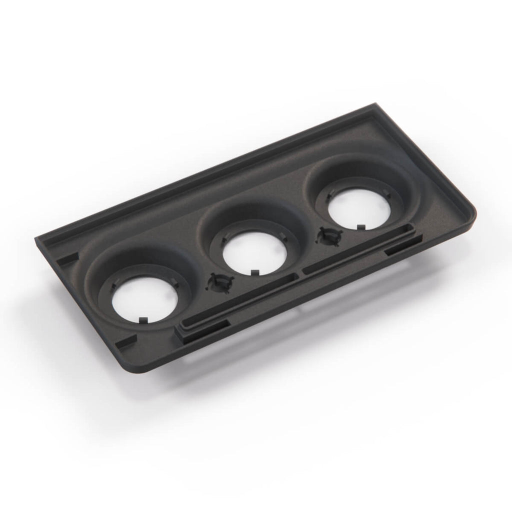 Mercedes-Benz W123 Heating and Ventilation Center Console Cover Bracket Black — view 2