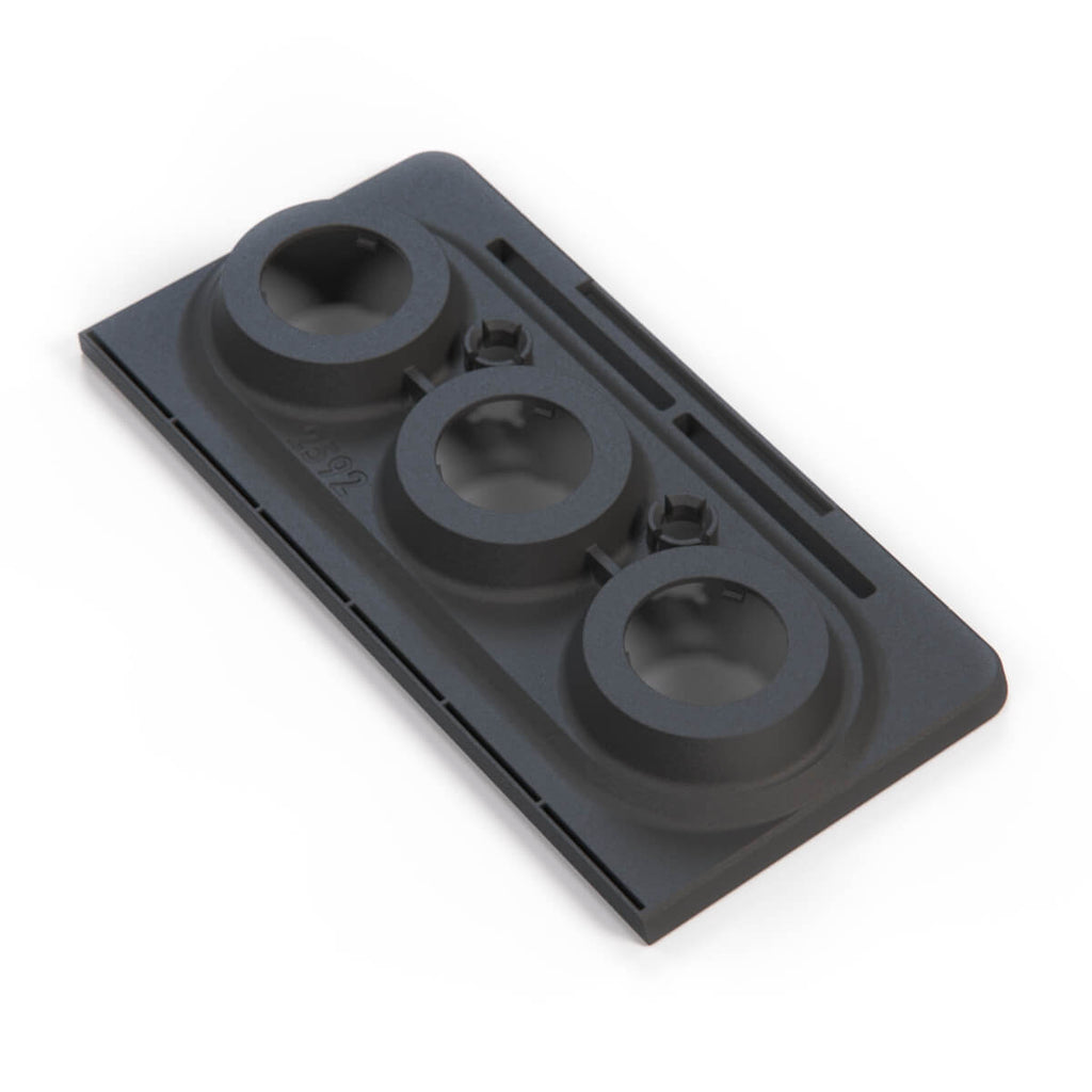 Mercedes-Benz W123 Heating and Ventilation Center Console Cover Bracket Black — view 3